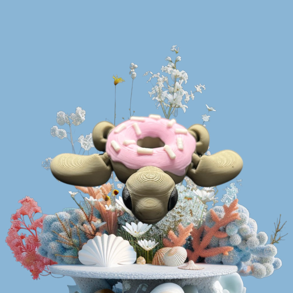 Donut Turtle keychain or fidget