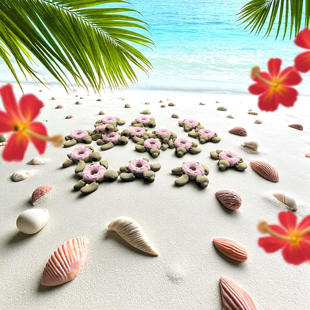 Donut Turtle keychain or fidget