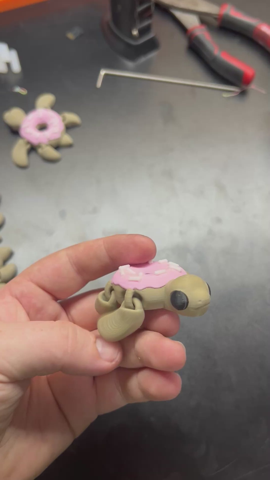 Donut Turtle keychain or fidget